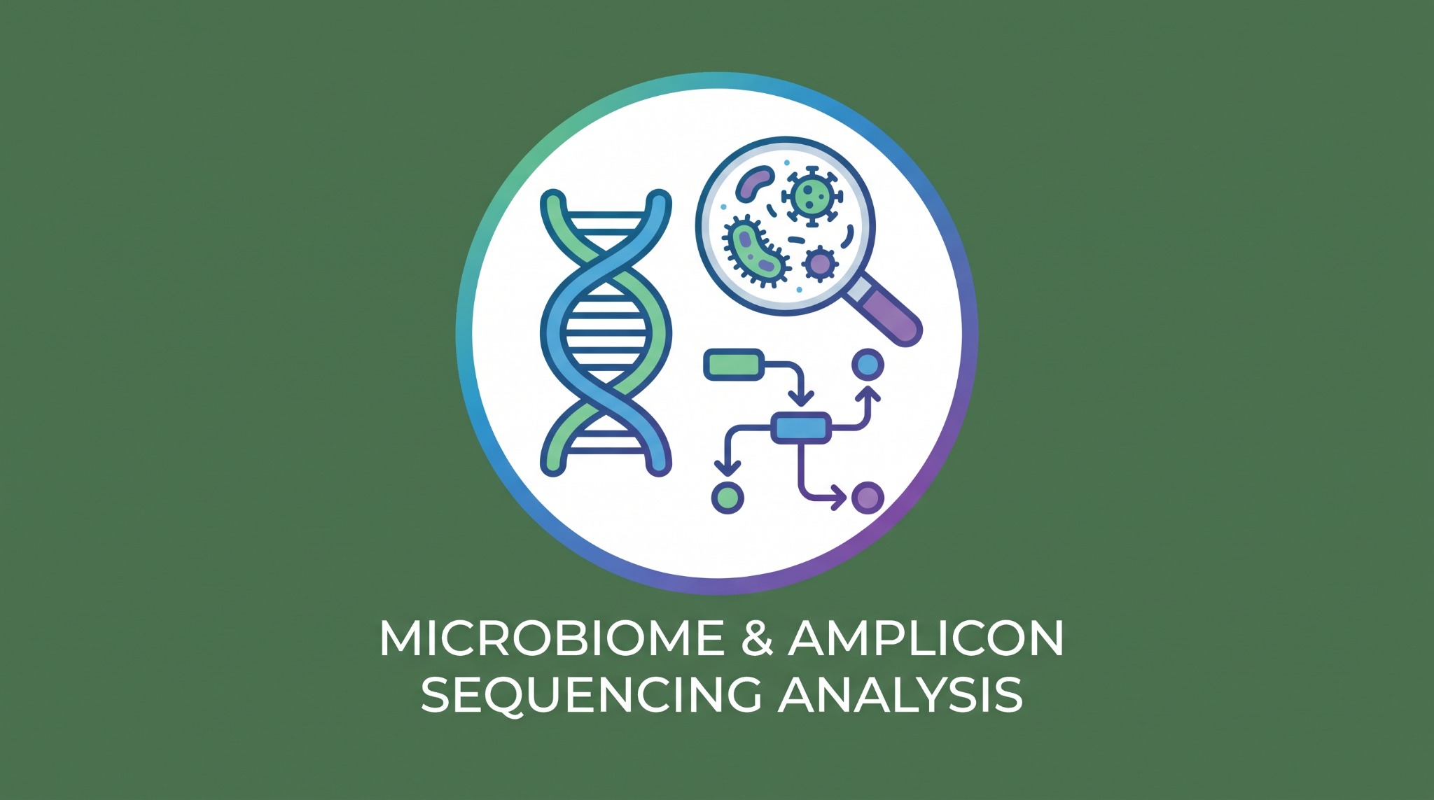 Microbiome and amplicon sequencing analysis icon